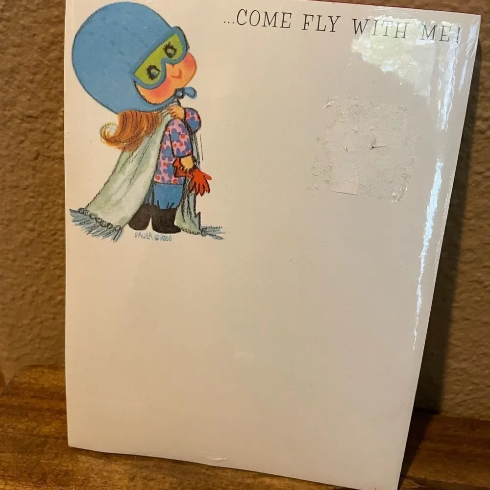 Paula Co 1960’s Come Fly With Me Stationary  with Envelops Sealed